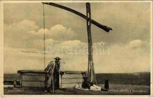 Hortobágy, Gulyások delelője a Hortobágyon, magyar folklór (EK)