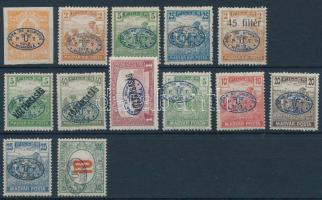 Debrecen I. 1919 13 db bélyeg Bodor vizsgálójellel