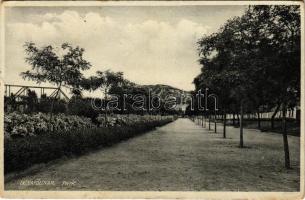 1931 Dunaföldvár, park. Somló Manó kiadása (EK)