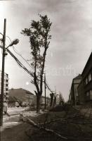 1984 Budapest, városrendezés, -fejlesztés a metró építéshez kapcsolódva (Dózsa György út, Váci út, Á...