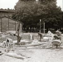 cca 1960 és 1985 között készült felvételek a metró építésről föld felett és föld alatt, 33 db vintag...