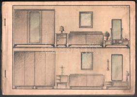 cca 1948 Polgár butorok. Bp.,én., Szögyi Lajos rajzoló, (Fébe-ny.), 2-32 p. Benne korabeli bútor raj...