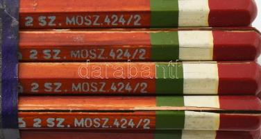 Nem! Nem! Soha! Iron, Schuler József RT Budapest irredenta nemzeti színű ceruza készlet, eredeti bon...