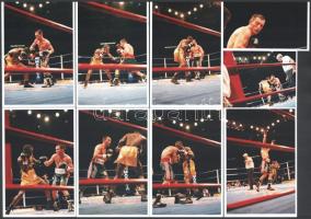 cca 1999 Koko, azaz Kovács István ökölvívó a ringben, jelzés nélküli 17 db vintage fotó, 15x10 cm