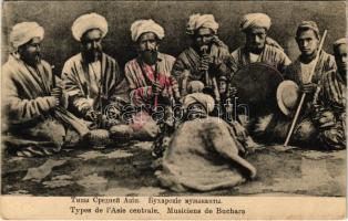 1916 Types de l'Asie centrale. Musiciens de Buchara / Central Asian folklore, Bukhara musicians (EK)