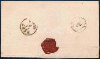 ~1864 15kr levélen / on cover "ALTENDORF" (hajtott / folded)