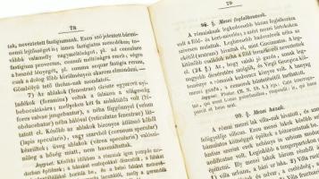 Hindy Mihály: Római régiségtan a tanulók használatára, Pest, 1849, kn., kartonált papír-kötés, kopot...
