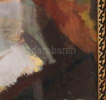 Nuridsány Zoltán (1925-1974): Csendélet. Olaj, farost, jelzett, hátoldalon Képcsarnok Vállalat címké...