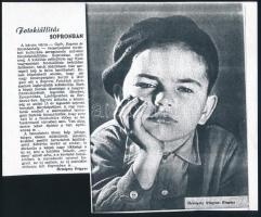 cca 1957 Őrszigeti Frigyes (1923-1995) soproni fotóművész hagyatékából 1 db vintage fotóművészeti al...