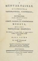 Kalo Péter: A' méhtartásnak külömbféle tartományokra, környékekre, és esztendőkre alkalmaztatot...