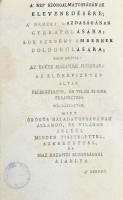 Kalo Péter: A' méhtartásnak külömbféle tartományokra, környékekre, és esztendőkre alkalmaztatot...