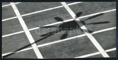 1970 Balogh Ferenc (1923-1993) békéscsabai fotóművész feliratozott, vintage fotóművészeti alkotása (Csillag), ezüst zselatinos fotópapíron, a kép a Népművelési Intézet által, Dunaújvárosban megrendezett fotós alkotótelep (eredeti fotókat tartalmazó) albumából származik, 10x20,8 cm