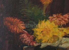 Márk Lajos (1867-1940): Csendélet. Olaj, vászon, jelezve balra lent. Proveniencia: Orosz Péter, a 20...