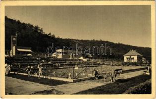 1940 Parád-gyógyfürdő, Strand, fürdőzők (EK)