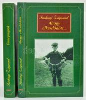 Széchenyi Zsigmond: Egy magyar vadász hitvallása (2 kötet). I. rész: Ahogy elkezdődött... II. rész: Ünnepnapok. Bp., 1994-1996, Amicus. Schell József illusztrációival. Kiadói kartonált papírkötés. Mindkét kötet a szerző felesége, Széchenyi Zsigmondné Hertelendy Margit (1925-2021) által DEDIKÁLT.