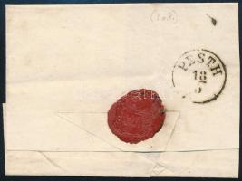~1855 3kr levélen / on cover "BAGH" - Pest