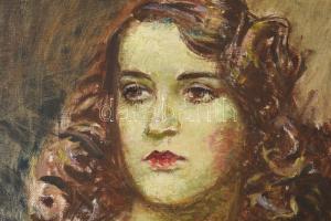 Márk Lajos (1867-1940): Fiatal hölgy portréja. Olaj, vászon, jelezve balra lent. Proveniencia: Orosz...