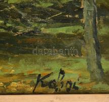 Kabai jelzéssel: Őszi erdő. Olaj, vászon. Fakeretben. 54x72 cm