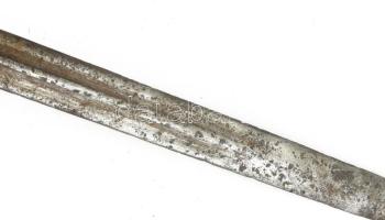 Mannlicher 35M altiszti bajonett, hiányos, viseltes állapotban, h: 47 cm