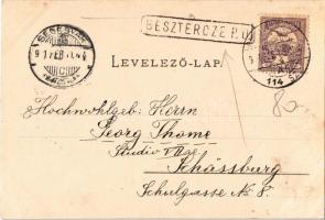 1901 Borgóprund, Borgó-Prund, Prundu Bargaului; Hauptstrasse, Kunstmühle Kisch & Comp. / Fő utca...