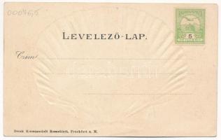 Arad, Marosparti részlet evezősökkel. Kerpel Izsó kiadása, kagylós montázs, dombornyomott szecesszió...