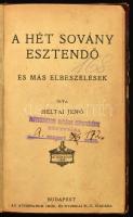 Heltai Jenő: A hét sovány esztendő és más elbeszélések. Bp.,[1918], Athenaeum, 159+1 p. Korabeli átkötött félvászon-kötés, kissé kopott borítóval, volt könyvtári példány, ex libris-szel: Ex Libris Fogtechnikusok Orsz. Szöv. Könyvtára.