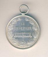 1902. "Bányász- és Erdész-Akadémiai Athléta Club Selmeczbányán" Ag díjérem 34,4g T:2 kis p...