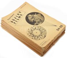 1932-1934 Karel Smrz: Déjny Filmu. Orbis Pictus 1-25. szám. Teljes! Praha,1932-1934, Druzseni Práce....