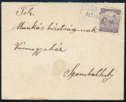 1917 Levél "VÁSÁROSMISKE" postaügynökségi bélyegzéssel