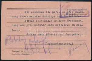 1922 Levelezőlap 5 db bélyeggel Münchenbe