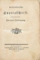 1791 Siebenbürgische Quartalschrift. Zweyter Jahrgang. Teljes 2. évfolyam. Hermannstadt (Nagyszeben)...