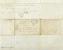 1800 Ehrenbreitstein (Koblenz mellett) város képével illusztrált nagyméretű rézmetszetű céhlevél, né...