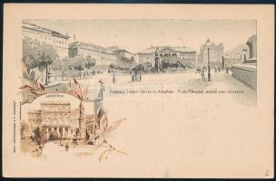 1896 2kr díjjegyes millenniumi levelezőlap "BUDAPEST / KIÁLLÍTÁS" / 2kr millennial postcar...