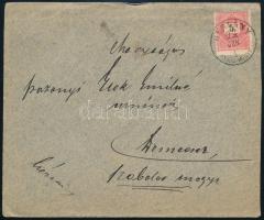 1893 5kr levélen / on cover "HERLÁNY / ABAÚJ-MEGYE"