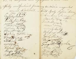 1837 Ipolyság, A Honthi Olvasó Társaság alapszabályai, 1837. dec. 13., hajtott, kissé foltos, kis sé...