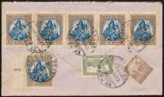 1925 Levél 350K bérmentesítéssel / Cover with 350K franking