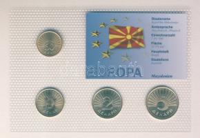 Macedónia 1993. 1d, 1D, 2D, 5D kereskedői szettben T:1