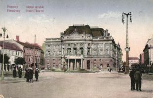 Pozsony Theatre with tram (EK)