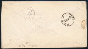 1870 5kr díjjegyes boríték / PS-cover "NÁNAS" - Pest
