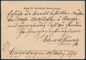 1871 2kr díjjegyes levelezőlap / PS-card "POPRAD" - Wien