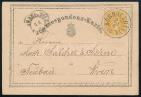 1870 2kr díjjegyes levelezőlap / PS-card "KÖRMÖCZBÁNYA" - Wien