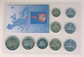 Litvánia 1991-2001. 1c-5L 9klf db, kereskedői szettben T:1