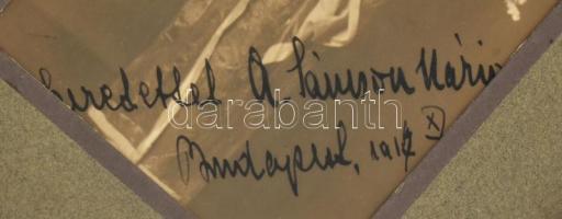 1918 Sámson Mária (1893-1941) operaénekesnő DEDIKÁLT fotója kartonon 16x14 cm