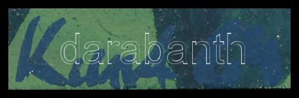 Kunt Ernő (1920-1994): Táncosok. Akvarell, karton. Jelzett. Hátoldalon autográf felirattal. 10,5x13,...