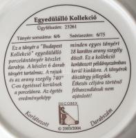Decobex, 2004: Tolcsva dísztányér kollekció, 6 db, klf mintákkal díszített tányérok, leírással, akas...