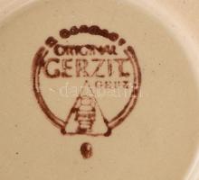 Gerzit original söröskorsó, alpesi jelenetekkel díszítve, jelzéssel, hibátlan, m: 18 cm