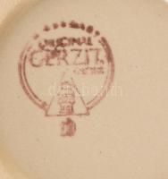 Gerzit original vadászkorsó, körben matt mázzal bevont vadászjelenetek, ornamentikus díszítéssel kia...