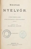 1877 Magyar nyelvőr. Szerk. és kiadja: Szarvas Gábor. Hatodik kötet. Bp.,1877, Pesti Könyvnyomda Rt....