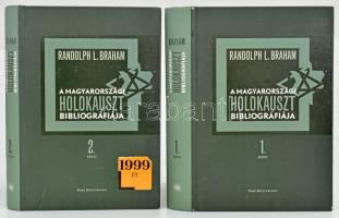 Randolph L. Braham: A magyarországi holokauszt bibliográfiája. I-II. köt. Bp., 2010, Park. Kiadói kartonált papírkötés, az első kötet erősen sérült címlappal, a borítókon kis felületi sérülésekkel.