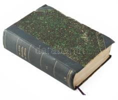 Kopp, Hermann (1817-1892): Geschichte der Chemie. I-II. köt. [Egy kötetben]. Braunschweig, 1843-1844, Friedrich Vieweg und Sohn. Első kiadás. Német nyelven. Aranyozott gerincű félvászon-kötésben, kissé sérült, kopottas borítóval, helyenként foltos lapokkal.